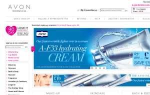 Preview 3 of the AVON website