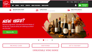 Preview 2 of the Virgin Wines website