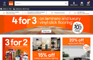 Preview 2 of the B&Q website