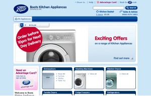 Preview 3 of the Boots Kitchen Appliances website