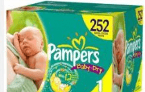 Preview 2 of the Pampers website