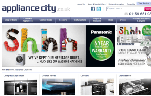 Preview 2 of the Appliance City website