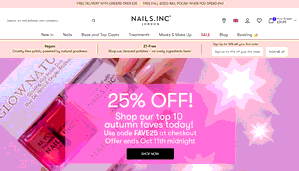 Preview 3 of the Nails Inc website
