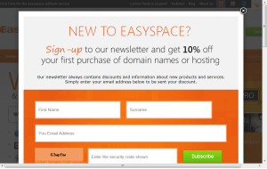 Preview 3 of the Easyspace website