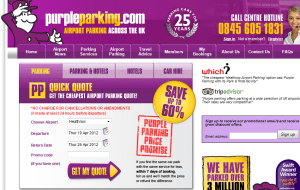 Preview 2 of the Purple Parking website