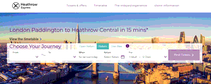 Preview 2 of the Heathrow Express website