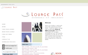 Preview 2 of the Lounge Pass website
