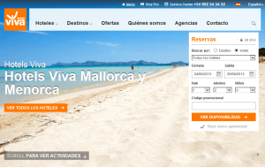 Preview 3 of the Hotels Viva website
