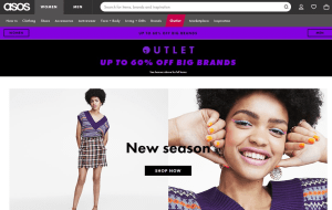 Preview 2 of the ASOS website