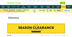 Preview 2 of the Robert Dyas website