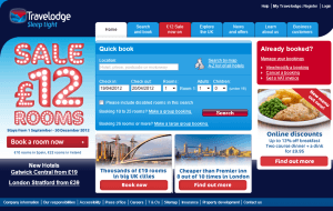 Preview 2 of the Travelodge website