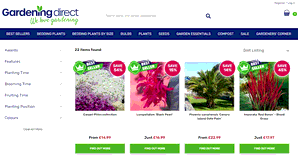 Preview 2 of the Gardening Direct website