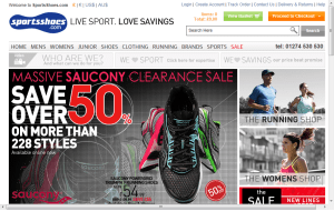 Preview 3 of the Sports Shoes website