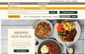 Preview 2 of the Wiltshire Farm Foods website