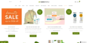 Preview 2 of the Green People website