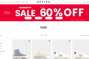 Preview 2 of the Office Shoes website