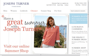 Preview 3 of the Joseph Turner Shirts website