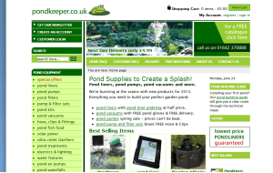Preview 3 of the Pond Keeper website