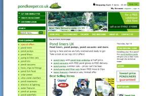 Preview 2 of the Pond Keeper website