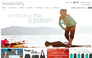 Preview 2 of the Sweaty Betty website