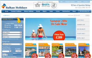 Preview 3 of the Balkan Holidays website
