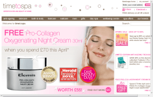 Preview 2 of the Elemis website