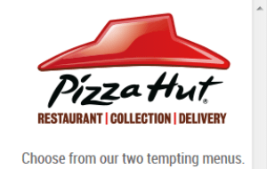 Preview 3 of the Pizza Hut website
