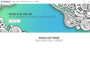 Preview 2 of the MAGIX Software website