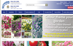 Preview 2 of the Suttons Seeds website