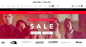 Preview 2 of the Secret Sales website