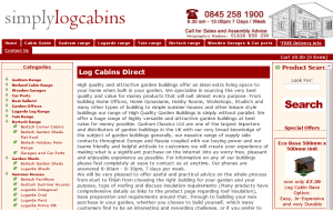 Preview 3 of the Simply Log Cabins website