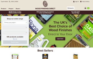Preview 2 of the Wood Finishes Direct website
