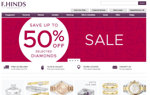 Preview 5 of the F.Hinds Jewellers website