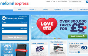 Preview 3 of the National Express website