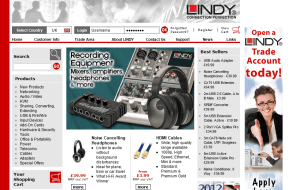 Preview 2 of the Lindy Electronics website