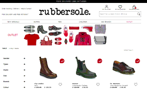 Preview 2 of the Rubber Sole website