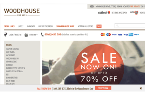 Preview 3 of the Woodhouse Clothing website