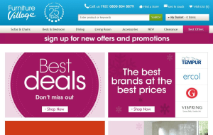 Preview 3 of the Furniture Village website