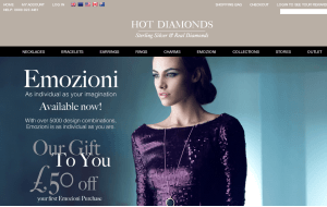 Preview 2 of the Hot Diamonds website