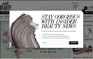 Preview 3 of the Cult Beauty website