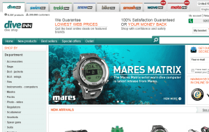 Preview 2 of the Scuba Store website