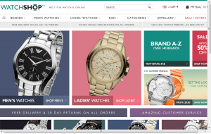 Preview 3 of the Watch Shop website