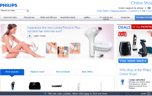 Preview 3 of the Philips website