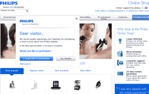 Preview 2 of the Philips website