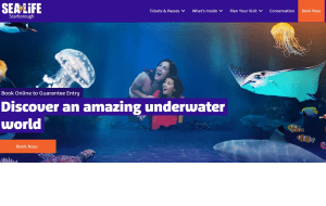 Preview 2 of the Sea Life Centre website