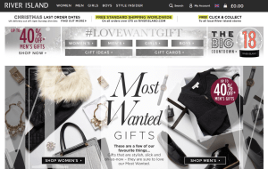 Preview 4 of the River Island website