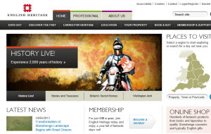 Preview 3 of the English Heritage Shop website