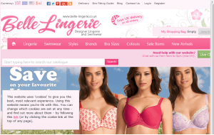 Preview 3 of the Belle Lingerie website