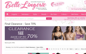 Preview 5 of the Belle Lingerie website