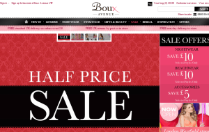 Preview 2 of the Boux Avenue website